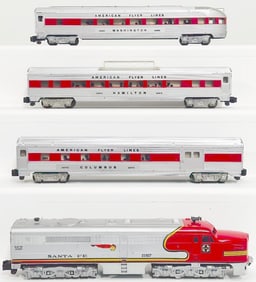 American Flyer Postwar S Gauge Set No. 20620 The Chief Santa Fe Passenger Set