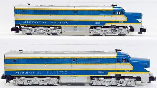 American Flyer Postwar S Gauge 21920 and 21920 - 1 Missouri Pacific A - A Alco Diesel Units
