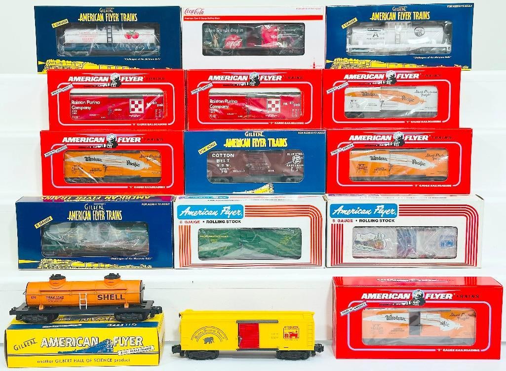 American Flyer Lionel Modern S Gauge Fourteen (14) Assorted Convention Cars (1 of 10)