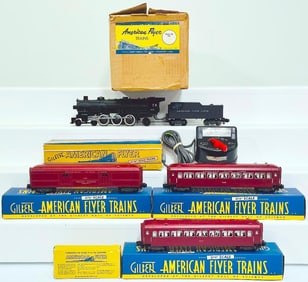American Flyer Postwar S Gauge Set No. 5515T The New Aero Passenger Set from 1955 Boxed