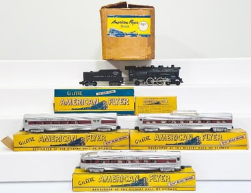 American Flyer Postwar S Gauge Set No. K5418T The Black Diamond Steam Passenger Set from 1954 Boxed 