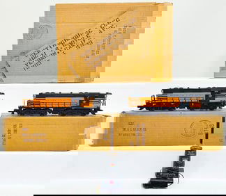 American Flyer Postwar S Gauge 374 Diesel Switcher and 375 Diesel Switcher Boxed