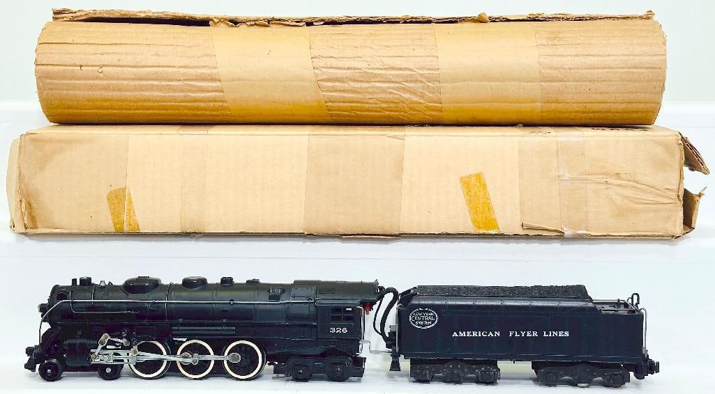 American Flyer Postwar S Gauge 326 New York Central Locomotive and Tender (1 of 8)