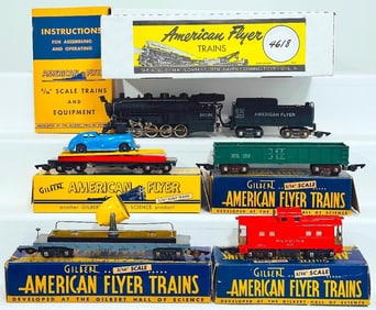 American Flyer Postwar S Gauge Set No. 4618 Nickel Plate Switcher Freight Set from 1949
