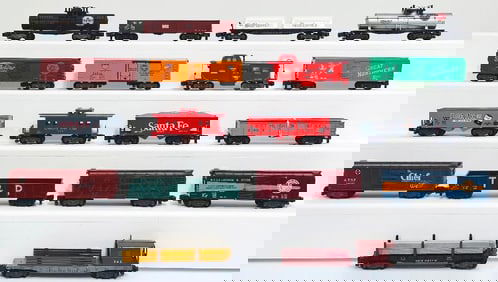 American Flyer Postwar S Gauge Eighteen (18) Assorted Freight Cars