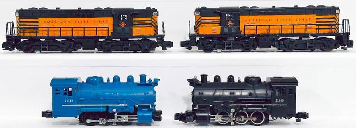 American Flyer Postwar S Gauge 377 and 378 TP Switcher/ 21155 0-6-0 Switcher/ 21158 0-6-0 Switcher 
