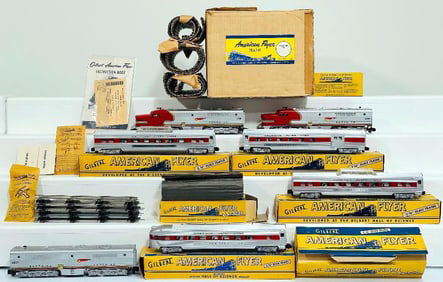 American Flyer Postwar S Gauge Set No. 5580H The New Chief Passenger Set from 1955 Boxed