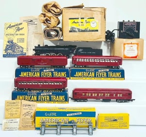 American Flyer Postwar S Gauge Set No. 5322T The Mountaineer Steam Passenger Set Boxed