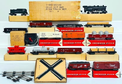 American Flyer Postwar S Gauge Set No. 20142 Atlantic Near Hit But Miss Set from 1958 Boxed