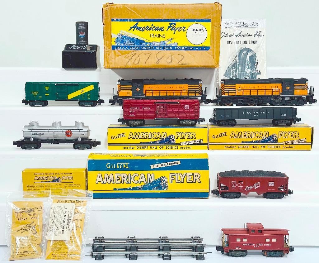 American Flyer Postwar S Gauge Set No. 5545W (?) The New Yard King Freight Set from 1955 Boxed (1 of 9)