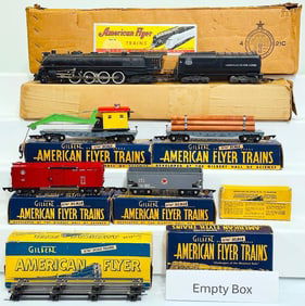 American Flyer Postwar S Gauge Set No. 4615 Union Pacific Freight Train Directronic Propulsion