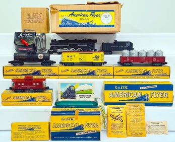 American Flyer Postwar S Gauge Set No. 5525T The New Meteor Freight Set from 1955 Boxed