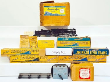 American Flyer Postwar S Gauge Set No. 5436T The Meteor Steam Passenger Train from 1954 Boxed