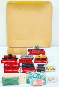 American Flyer Postwar S Gauge Set No. 20048 Scen-A-Rama Dept Store Special with Christmas trees