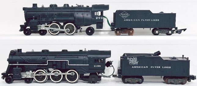 American Flyer Postwar S Gauge 21099 New York, New Haven Hartford Locomotive and Tender