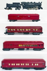 American Flyer Postwar S Gauge 342 Nickel Plate Road Locomotive and Tender/ 952-953-978-951 Cars