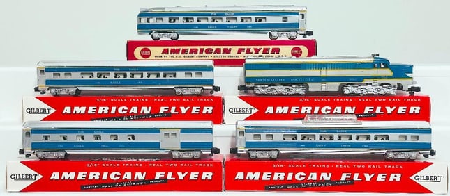 American Flyer Postwar S Gauge Set No. 20767 The Eagle Missouri Pacific Passenger Set