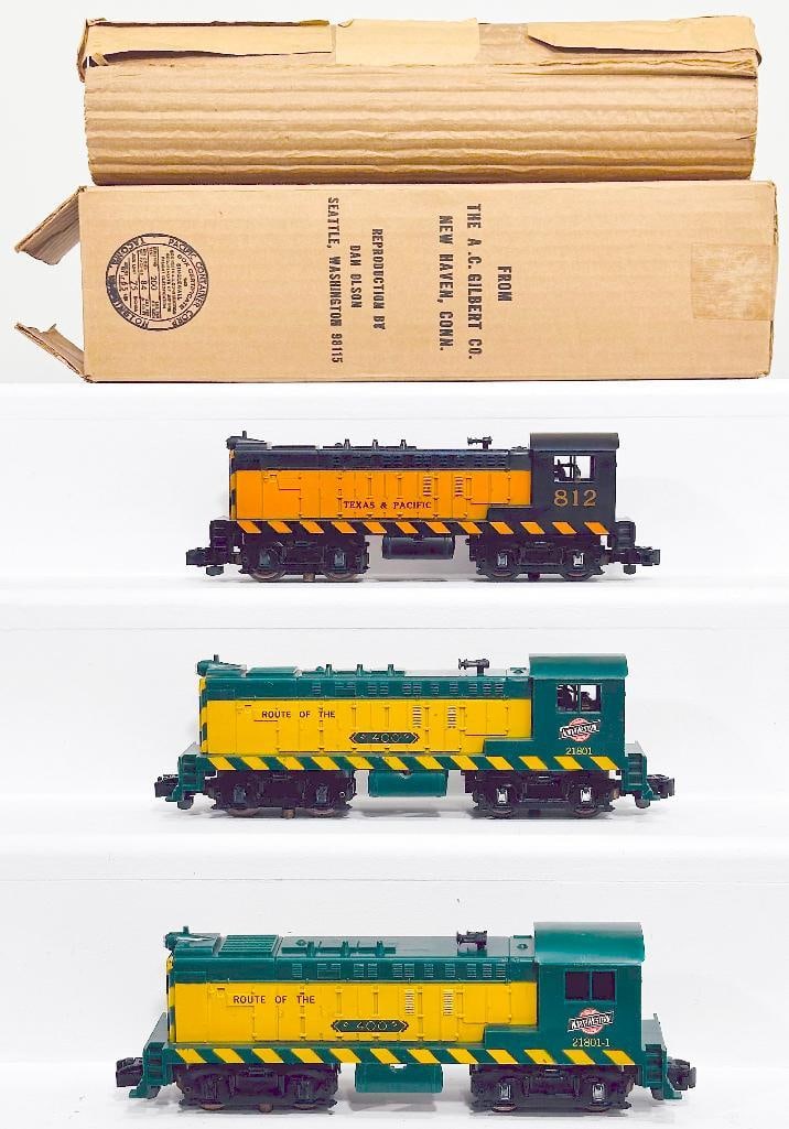 American Flyer Postwar S Gauge 21801 & 21801-1 Chicago Northwestern Baldwin Switchers/812 Switcher (1 of 8)