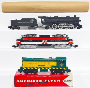 American Flyer Postwar S Gauge 499 New Haven GE Electric-355 Baldwin Diesel Loco-287 Chicago Northwe