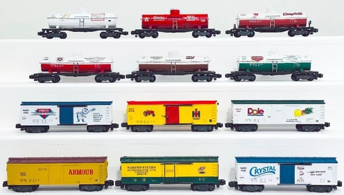 American Flyer Modern S Gauge 11 Assorted custom painted Freight Cars/24416 Northwestern Reefer Car 