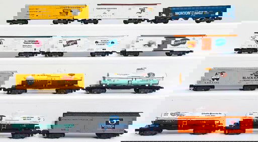 American Flyer Modern S Gauge Twelve (12) Assorted custom painted Freight Cars