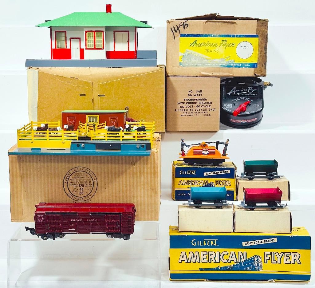 American Flyer Postwar S Gauge 589 Passenger Freight Station Boxed-Set No. 5300T Miner’s Work Train (1 of 11)