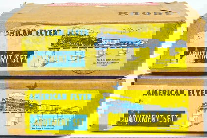 American Flyer Postwar S Gauge 782 Abutment Set Boxed X2