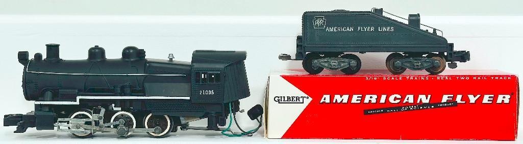American Flyer Postwar S Gauge 21005 Locomotive 0 - 6 - 0 and 21005 Tender (1 of 8)
