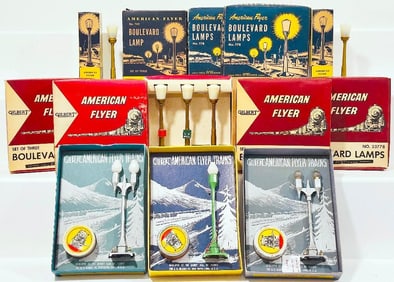 American Flyer Postwar S Gauge Assorted Boulevard Lamps