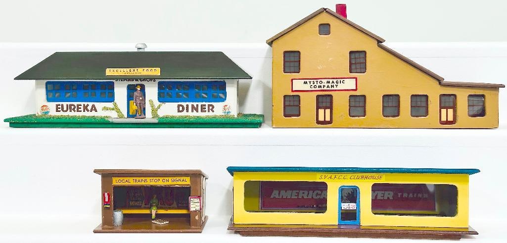 American Flyer Postwar S Gauge 162 Factory Mysto-Magic Company Building-275 Eureka Diner-271 Stop (1 of 4)