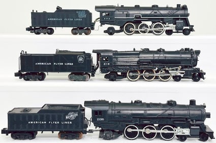 American Flyer Postwar S Gauge 293 New York New Haven Hartford 4-6-2 Locomotive and Tender/316 PRR