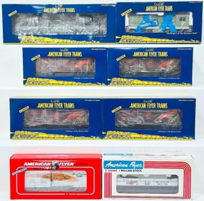 American Flyer Lionel Modern S Gauge Eight (8) Assorted Convention Freight Cars Boxed