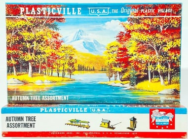 Bachmann Postwar S Gauge Plasticville Autumn Tree Assortment 2975 - 298 Boxed X2