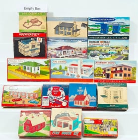 Bachmann Plasticville Postwar Sixteen (16) Assorted Kits Boxed