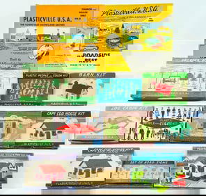 Bachmann Plasticville Postwar Twelve (12) Assorted Kits Boxed