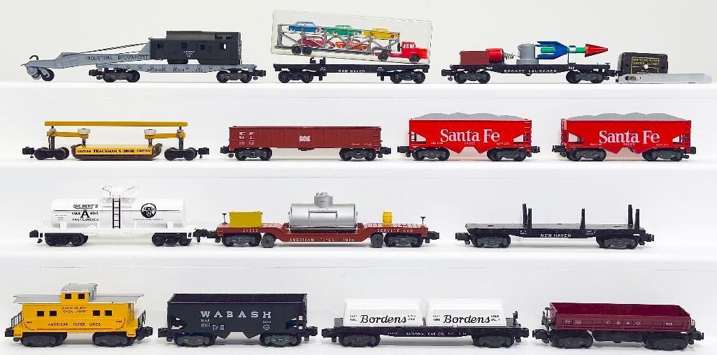 American Flyer Postwar S Gauge Fourteen (14) Assorted Freight Cars with knuckle couplers (1 of 6)