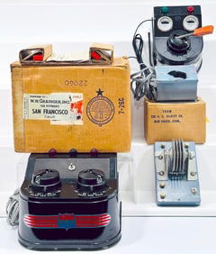 American Flyer Postwar S Gauge 18B Dual Transformer Boxed/15 Electronic Rectifier/40B Transformer