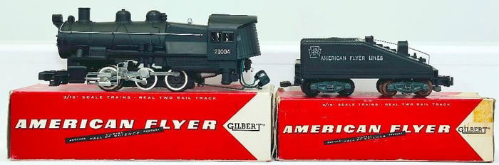 American Flyer Postwar S Gauge 21004 Switcher and 21404 Tender