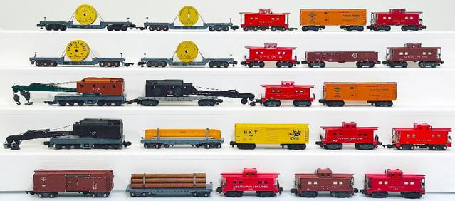 American Flyer Postwar S Gauge Twenty-Four (24) Assorted Freight Cars