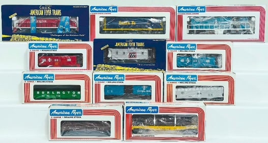 American Flyer Lionel Modern S Gauge Burlington SD-9 Switcher/Santa Fe GP-20/B&M GP-7 Diesel Switch