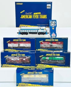 American Flyer Lionel Modern S Gauge GP - 7 EMD Demo and Five (5) Assorted Passenger Cars Boxed