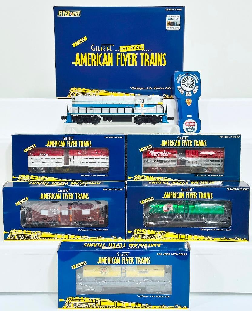 American Flyer Lionel Modern S Gauge GP - 7 EMD Demo and Five (5) Assorted Passenger Cars Boxed (1 of 10)