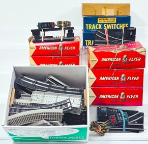 American Flyer Postwar S Gauge Assorted Remote-Control Track Switches and Track
