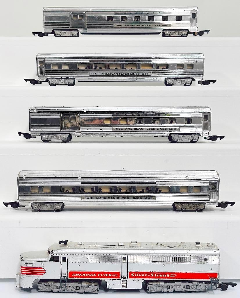 American Flyer Postwar S Gauge Silver Streak A Powered Alco Unit and 661 – 660 – (1 of 6)