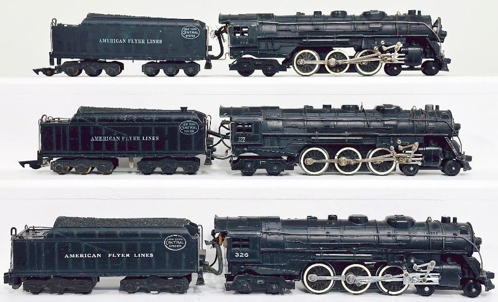 American Flyer Postwar S Gauge 326 New York Central Locomotive and Tender/322 New York Central Loco (1 of 6)