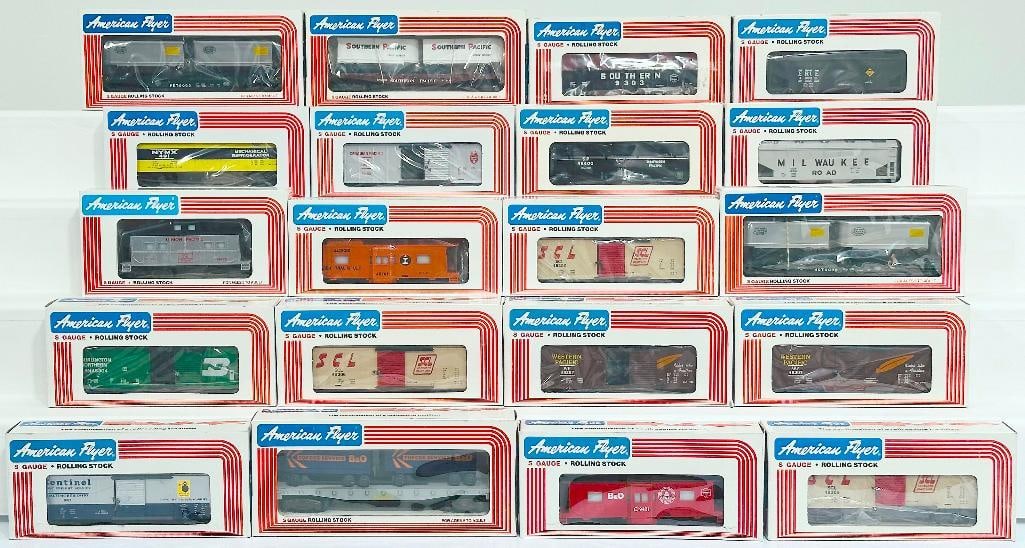 American Flyer Lionel Modern S Gauge Twenty (20) Assorted Freight Cars Boxed (1 of 8)