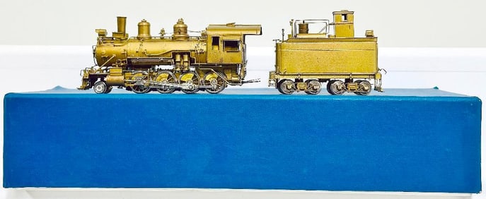 Alco Models Brass HO Scale SP C- 15 2 - 8 - 0 Locomotive and Tender Boxed