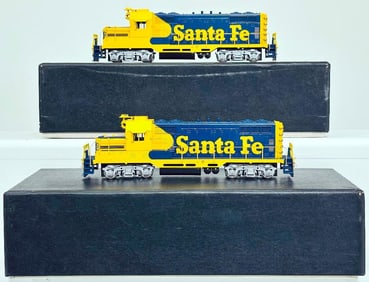The Train Shop Brass HO Scale Santa Fe GP-7R Topeka Cab Boxed and Santa Fe GP-7r Topeka Cab Boxed