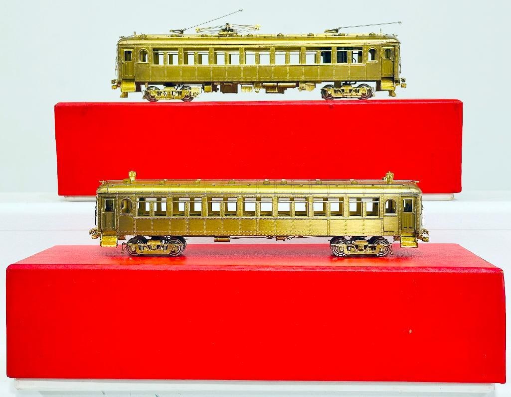 MTS Imports Brass HO Scale Sacramento Northern 1018-1025 Interurban Power Coach Boxed: MTS Imports Brass HO Scale Sacramento Northern 1018 - 1025 Interurban Power Coach Boxed and Western Pacific 451 - 455 Series Coach Boxed, each in C7 plus and each with its original box. The Sacramento