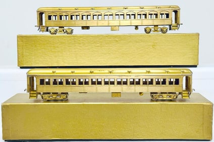 Northwest ShortLine Brass HO Scale Erie Stillwell Coach Boxed X2